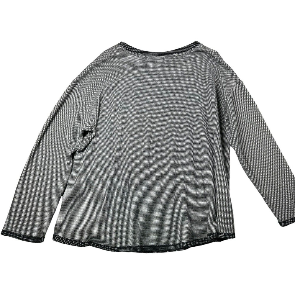 J. Jill Waffle‎ Knit Pullover Cotton Modal Rayon Blend Exposed Seams 2X - Picture 2 of 7